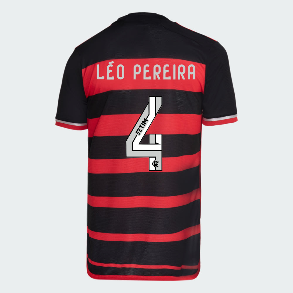 Camisa Adidas Flamengo 2024/25 I Léo Pereira Nº 4