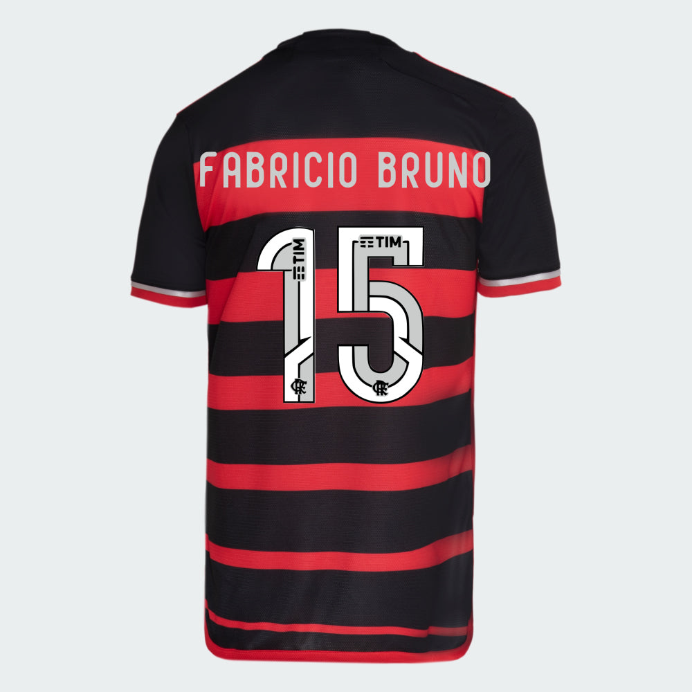 Camisa Adidas Flamengo 2024/25 I Fabricio Bruno Nº 15