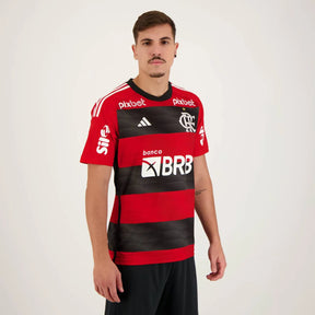 Camisa Adidas Flamengo 2023/24 I Todos Patrocínios
