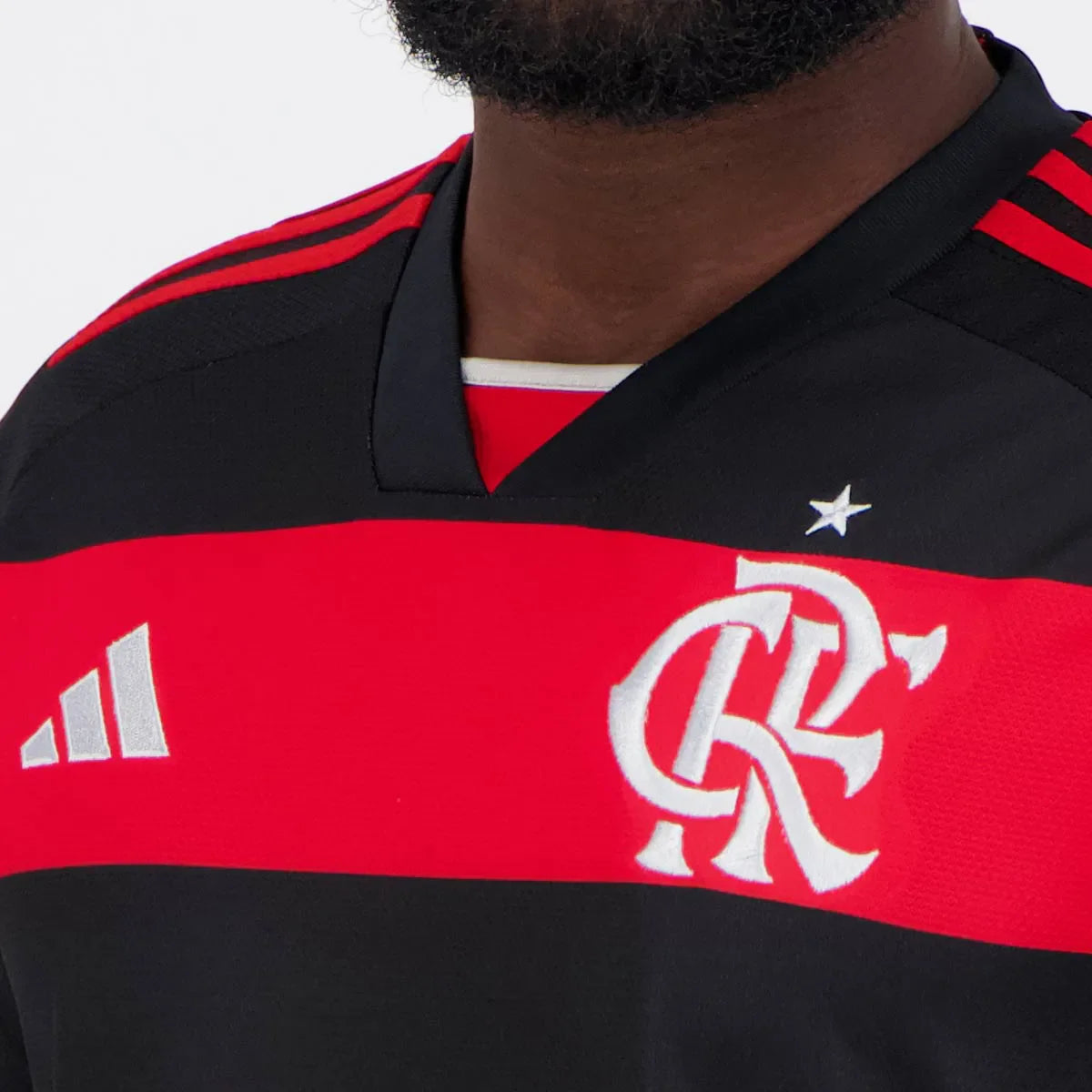 Camisa Adidas Flamengo 2024/25 I De La Cruz Nº 18