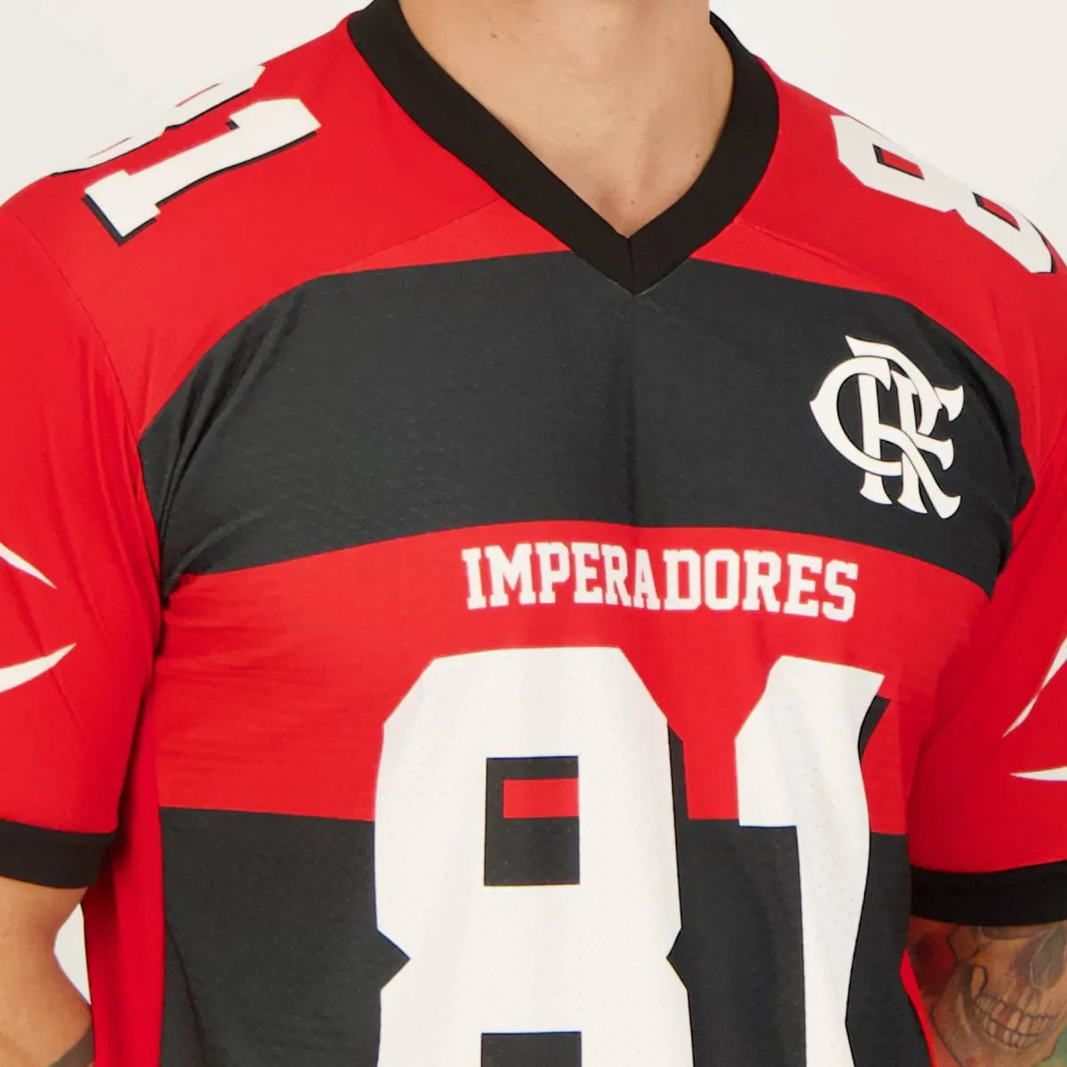 Camisa Flamengo Essay Preta e Vermelha
