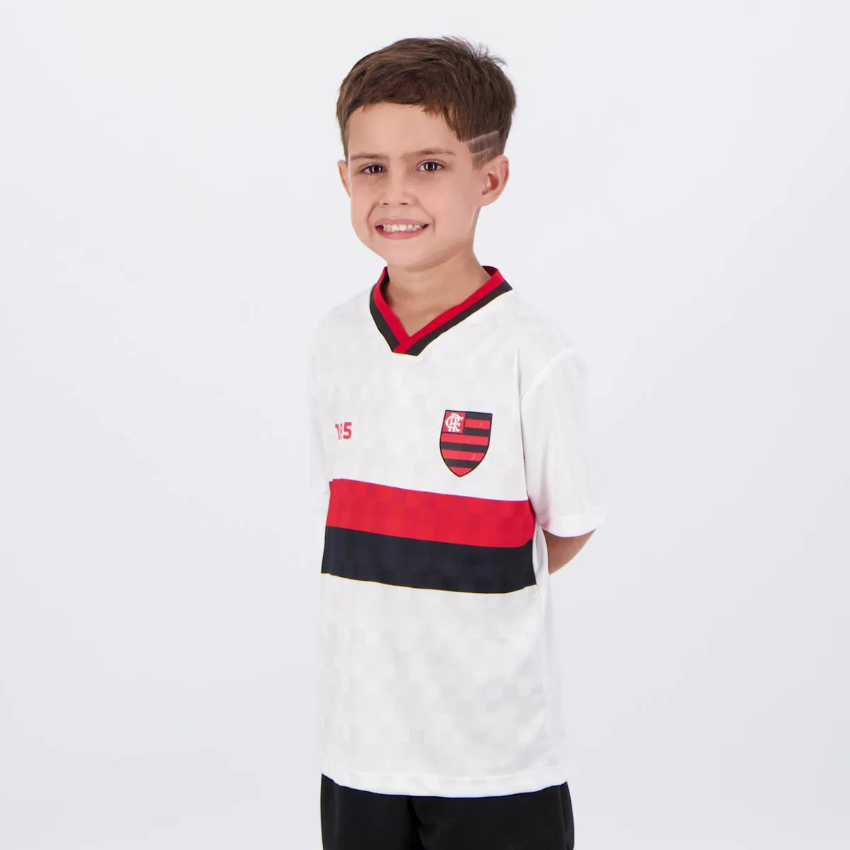 Camisa Flamengo Schoolers Infantil Branca